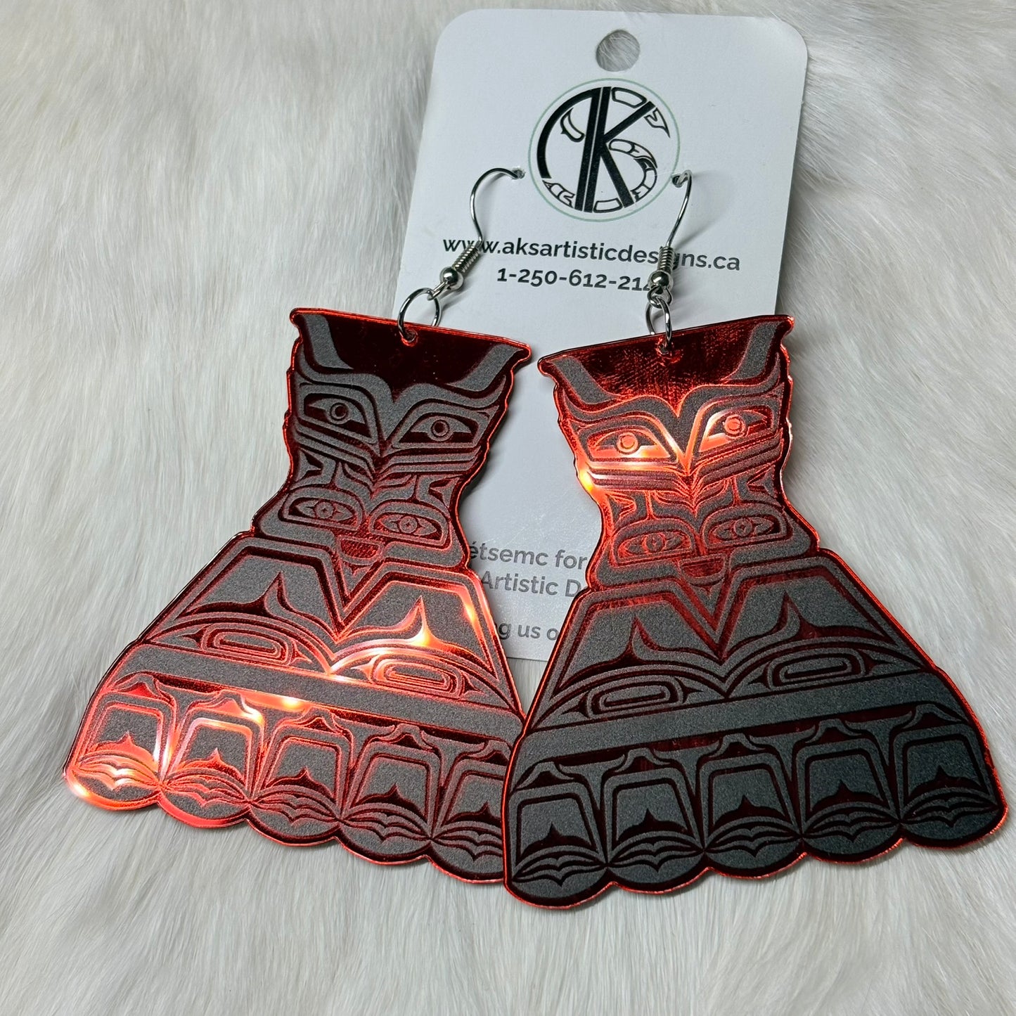 Red Dress Earring