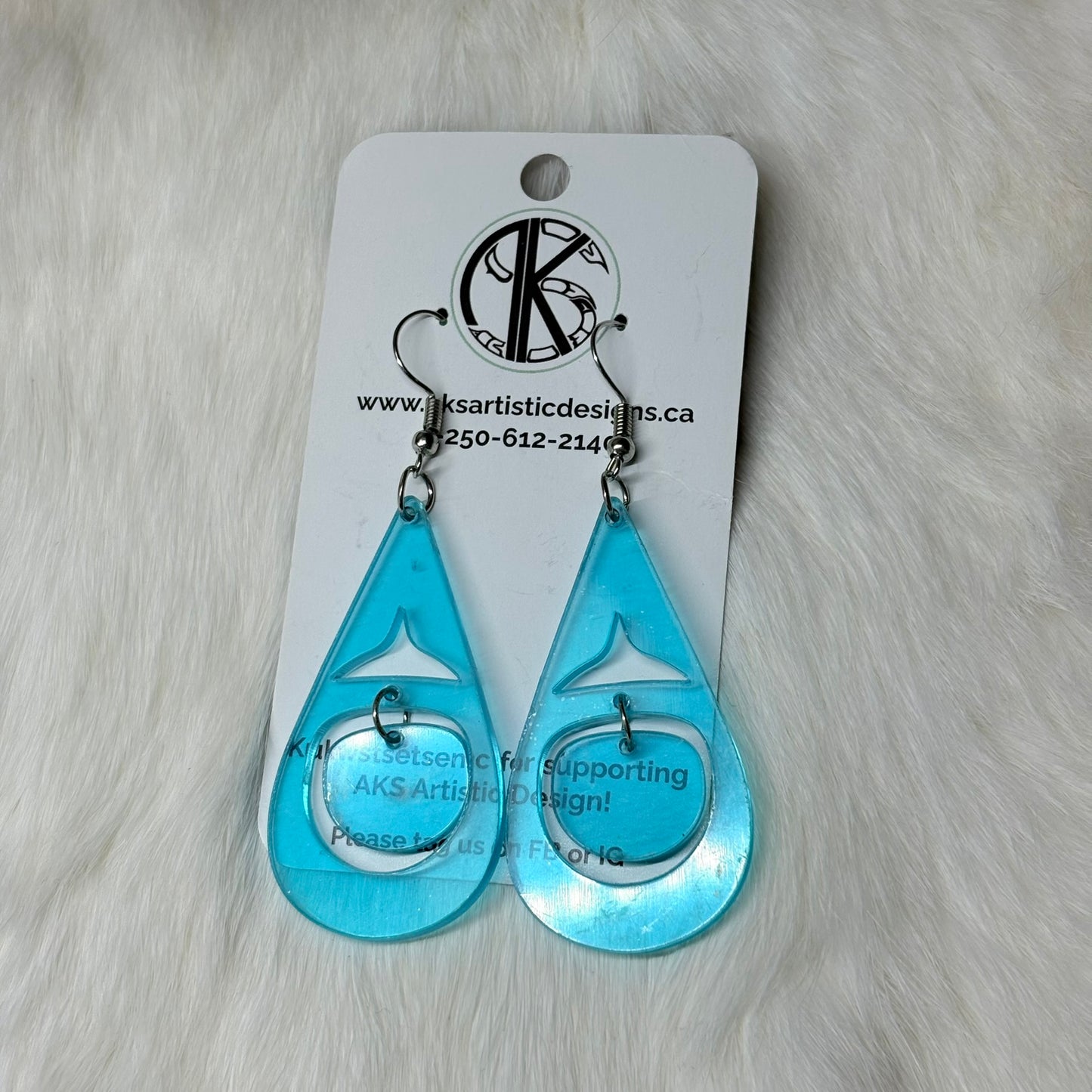 Blue Drop Earrings