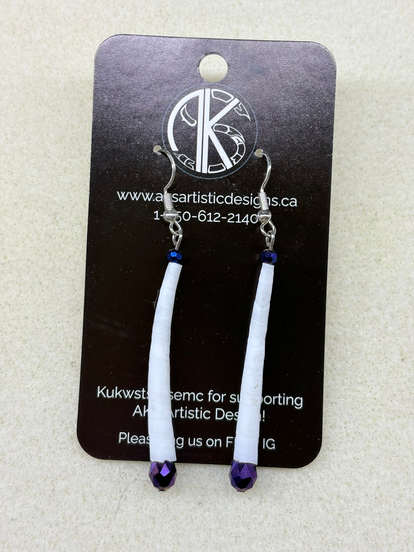 Dentalium with Purple