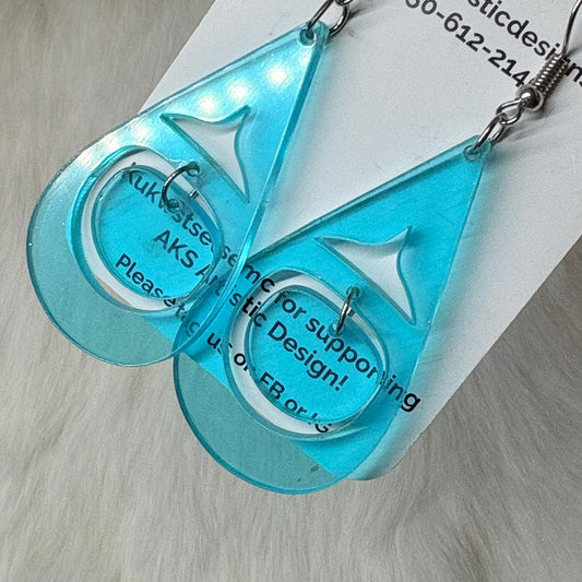 Blue Drop Earrings
