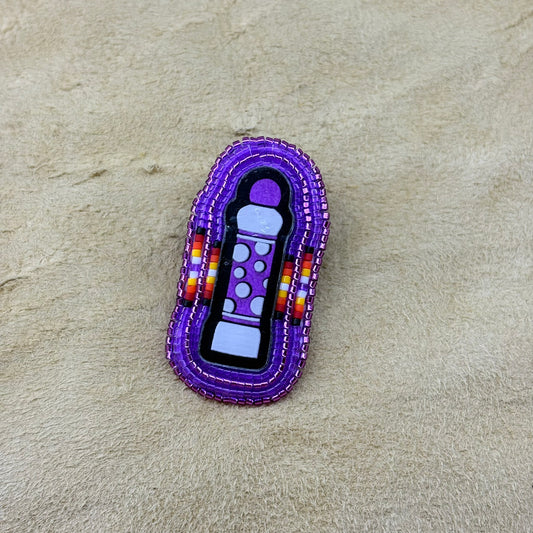 Purple Bingo Pin