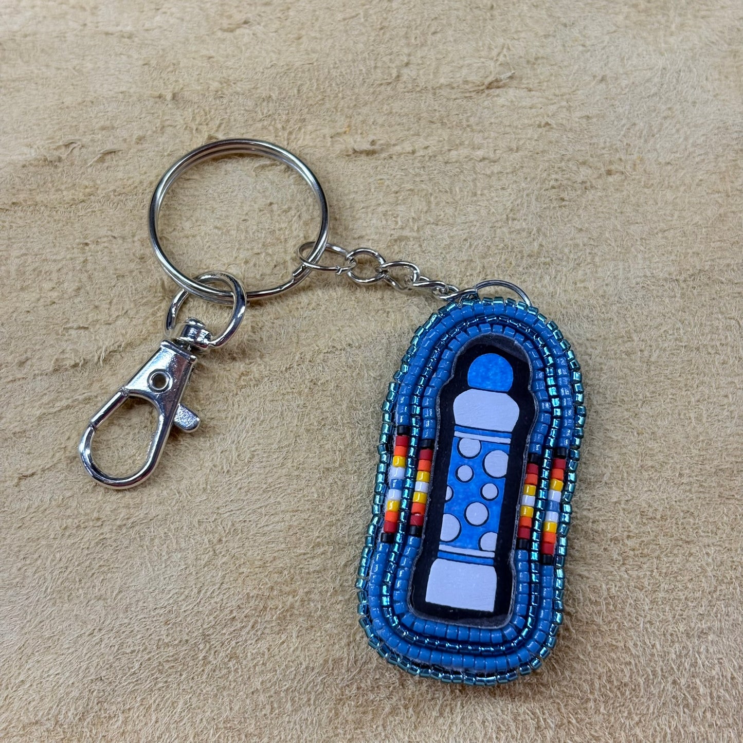 Blue Bingo Keychain