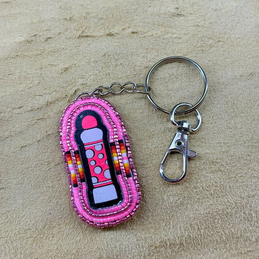 Pink Bingo Keychain
